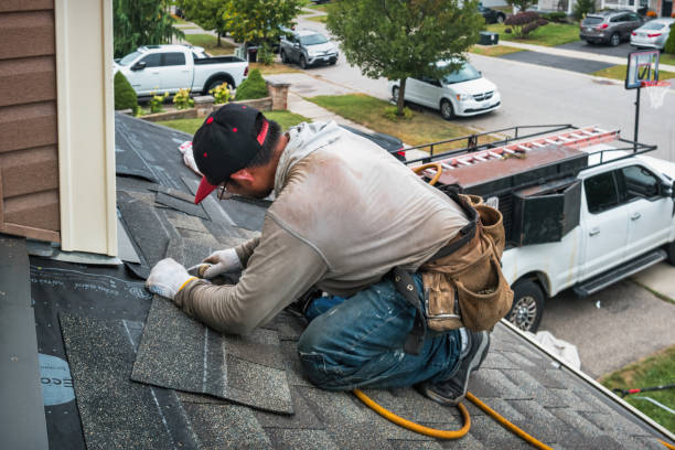 Professional Roof Inspection technician working in Red Rock, OK
